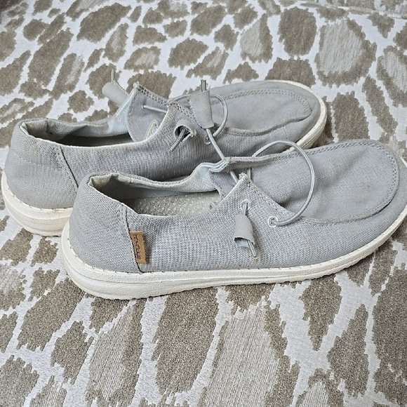 Hey Dude Gray Slip-On Loafers with Cushioned Soles - Picture 8 of 8